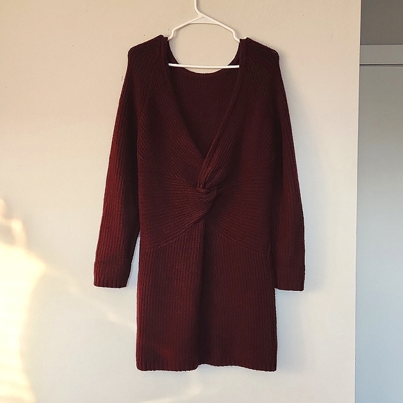 🍂NWOT Aerie Twist Back sweater dress - Picture 6 of 9